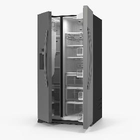 Samsung Stainless Side By Side Refrigerator 3D model